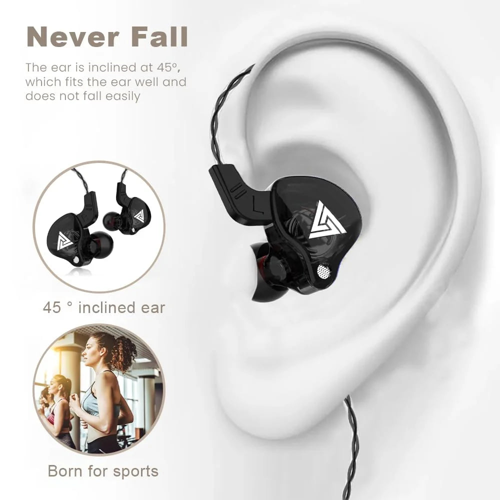 AK6 HiFi Gaming Earbuds — 3.5mm Sport Earphones with Mic
