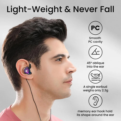 AK6 HiFi Gaming Earbuds — 3.5mm Sport Earphones with Mic