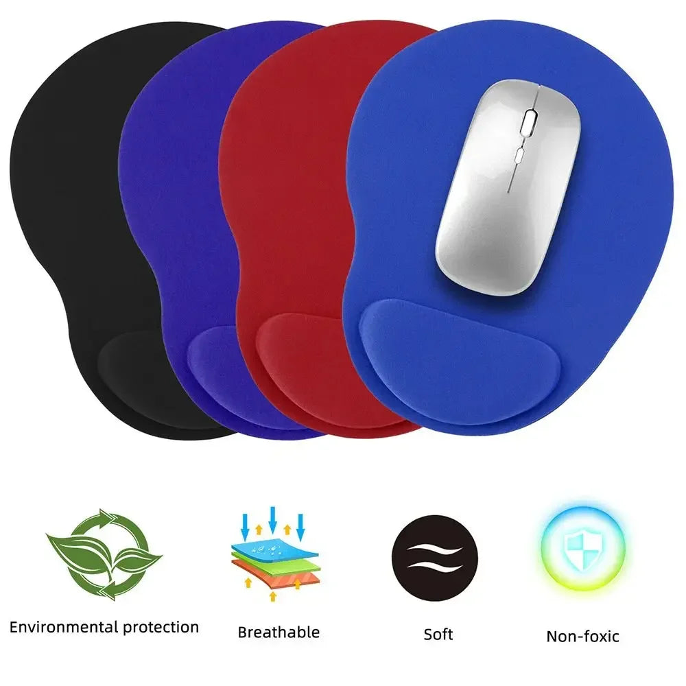 Ergonomic Wrist Rest Mouse Pad — Non-Slip Comfort Mat for PC & Laptop