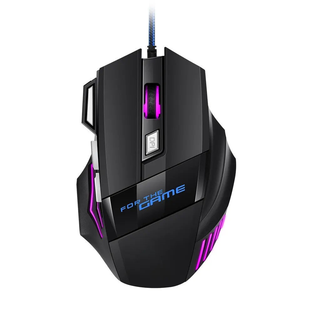 Hyperspeed RGB Gaming Mouse — 7-Button Wired Ergonomic Design