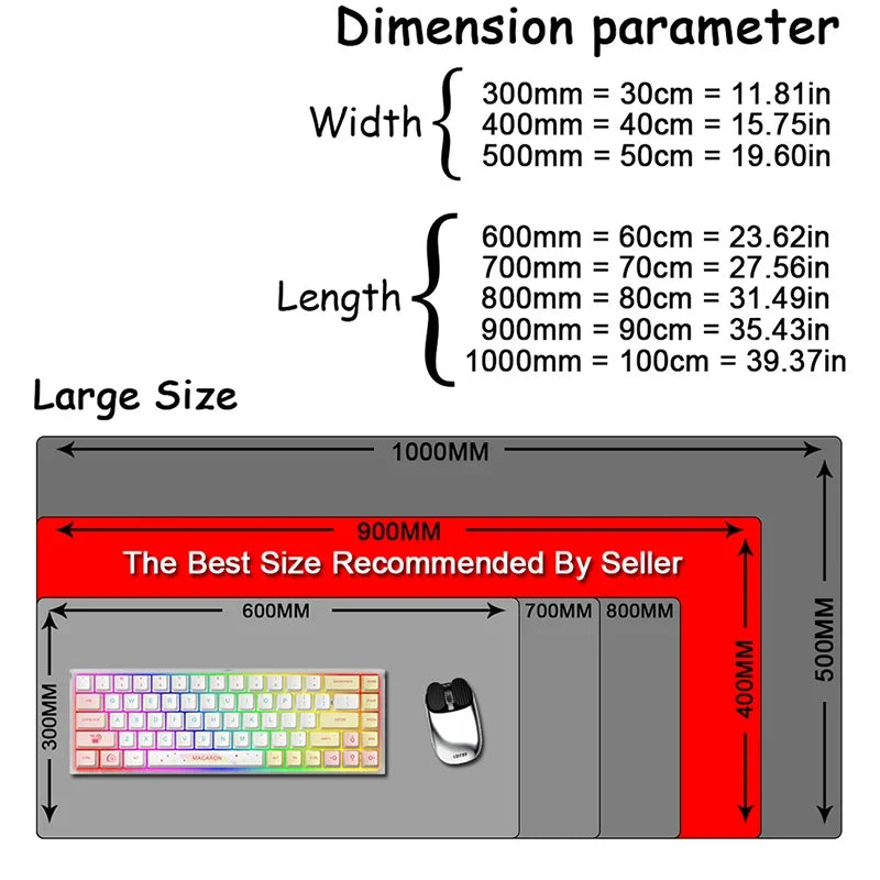 Sakura XXL Gaming Mouse Pad — Desk Mat for Keyboard & Mouse