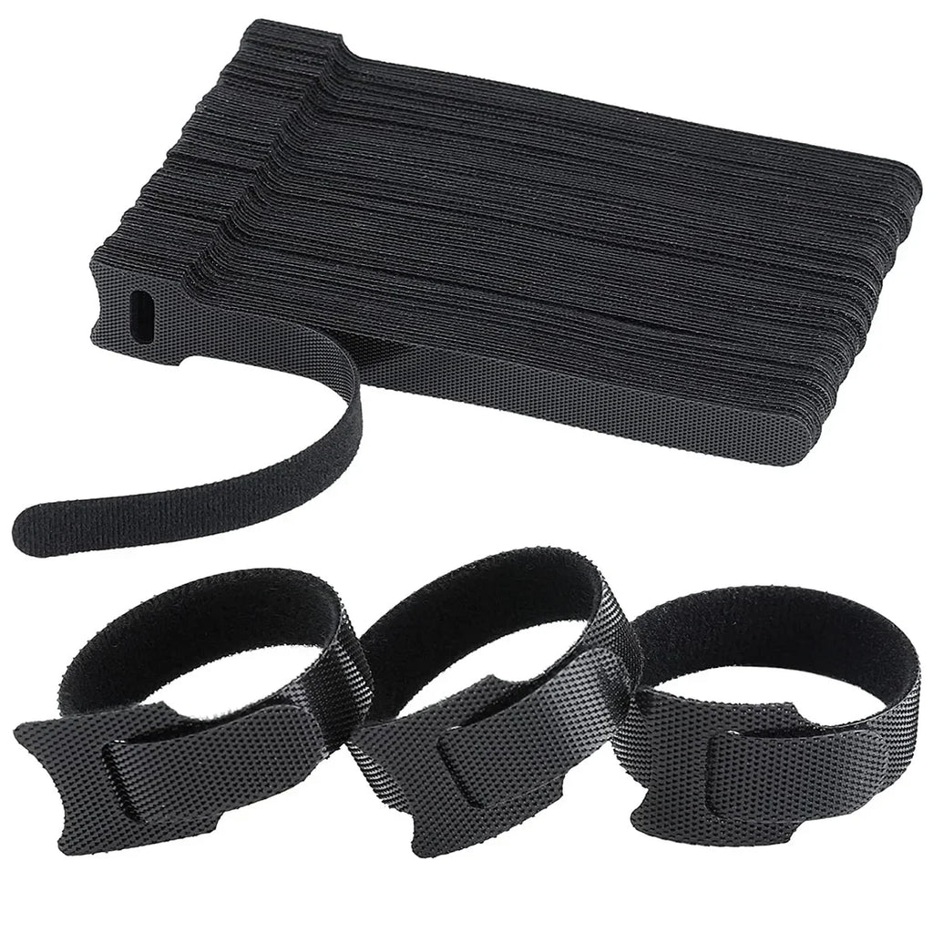 Cable Organizer Winder Ties — Wire Management Tape for Phone & Desk (50pcs)