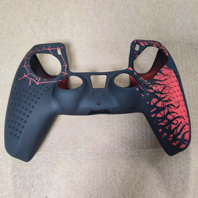PS5 Controller Silicone Cover — Anti-Slip Skin with Thumb Grip & Touchpad Sticker
