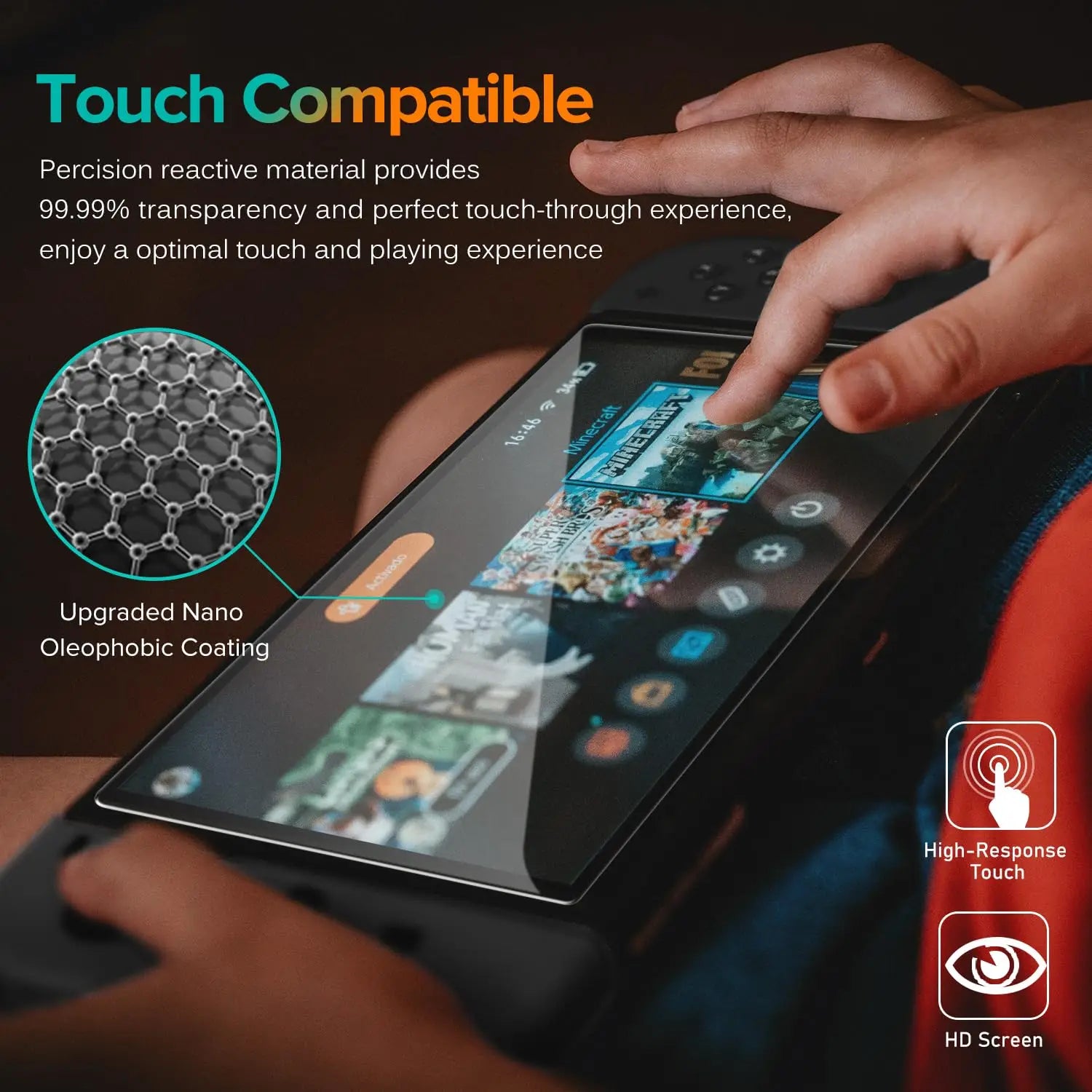 Nintendo Switch 2 Screen Protector — HD Tempered Glass, Anti-Scratch (1/2/3 Pack)