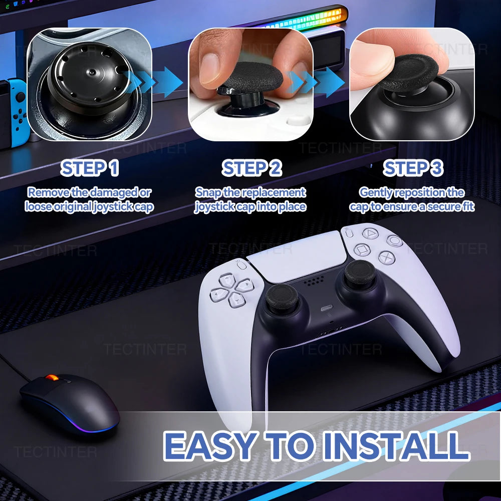 PS4/PS5 & Xbox Thumbstick Grip Caps — Joystick Replacement Cover Set