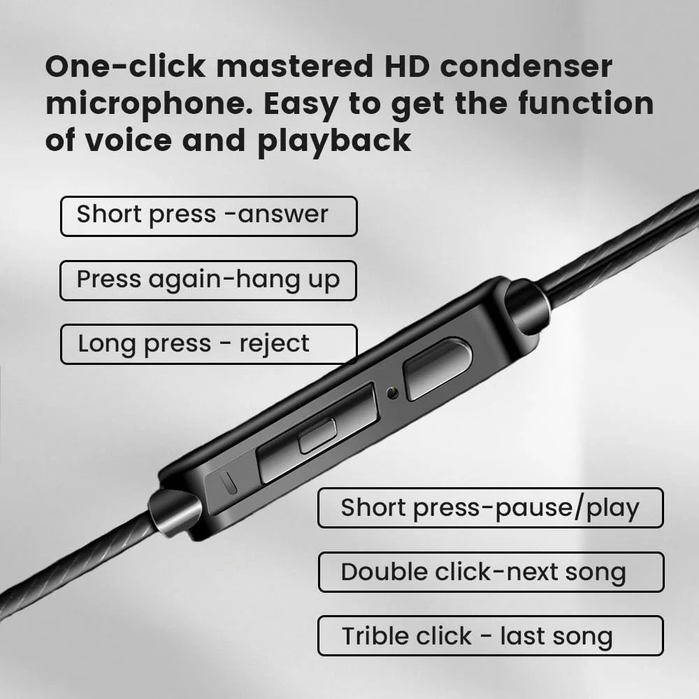 AK6 HiFi Gaming Earbuds — 3.5mm Sport Earphones with Mic